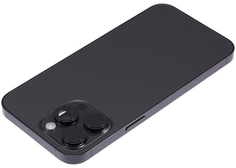 Tapa trasera para iPhone 14 Pro Max (Version Internacional) sin logo (Negro Espacial)