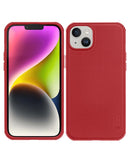 Funda Rugged Matura Asteroide para iPhone 14 Plus Roja 1 Paquete