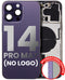 Tapa trasera para iPhone 14 Pro Max en Morado Profundo sin logo