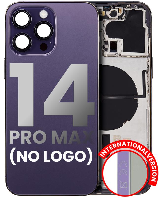 Tapa trasera para iPhone 14 Pro Max en Morado Profundo sin logo