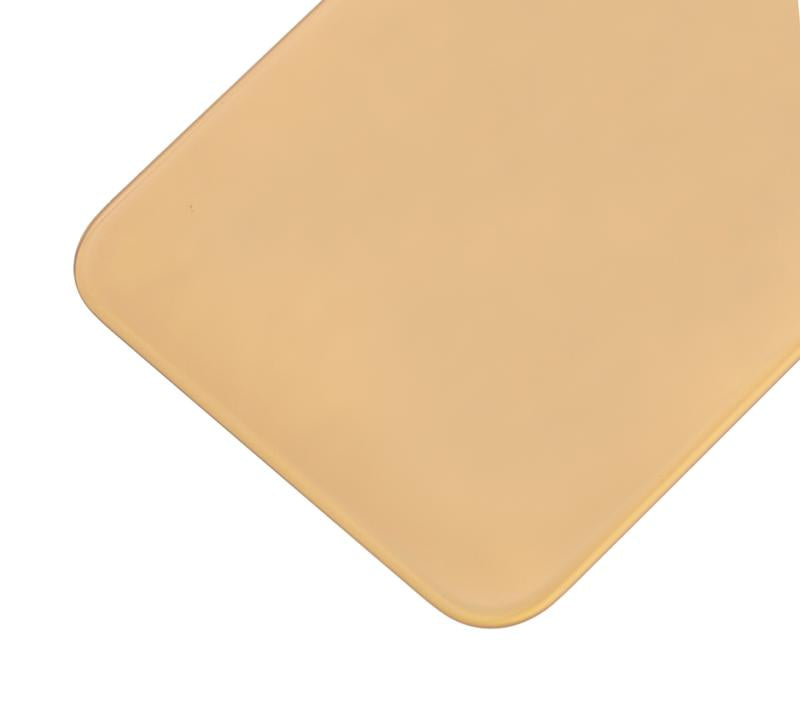 Tapa trasera para iPhone XS con adhesivo 3M (Oro, agujero grande para camara sin logo)