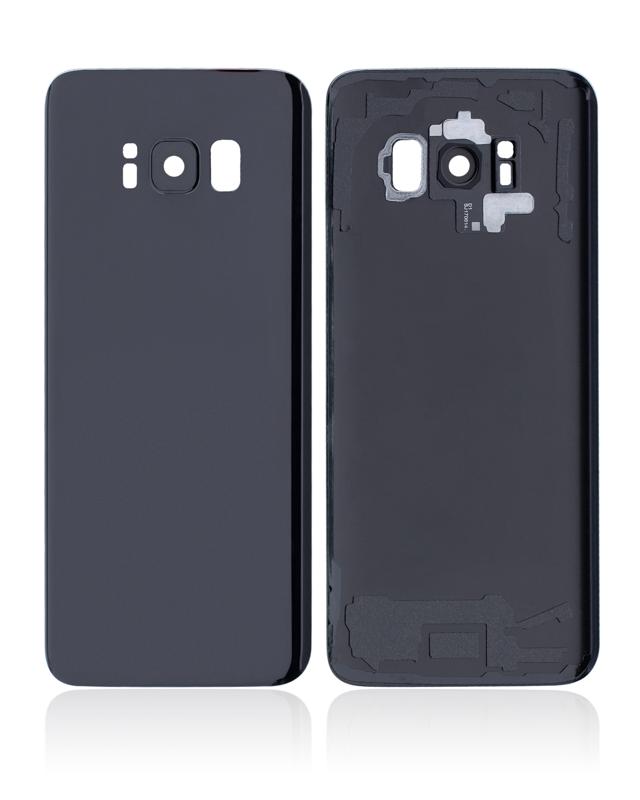 Tapa trasera con lente de camara para Samsung Galaxy S8 original (Negro Medianoche)