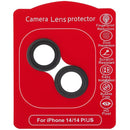 Protector de lente de camara Casper para iPhone 14 / 14 Plus (Negro) (Transparente)