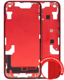 Carcasa intermedia con botones de encendido y volumen para iPhone 14 (Version Internacional) (Original usado: Grado A) (Rojo)