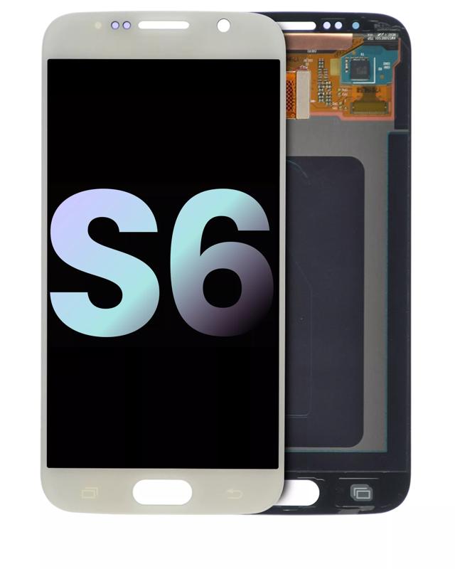 Pantalla OLED para Samsung Galaxy S6 sin marco (Original) (Blanco Perla)