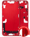 Carcasa intermedia para iPhone 14 Plus con botones de encendido y volumen (Version internacional) (Rojo)