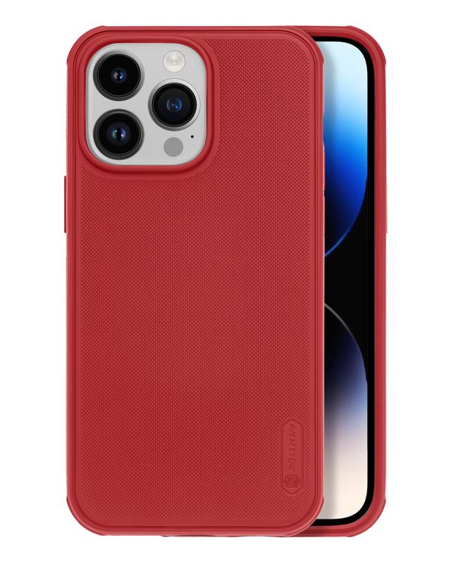 Funda Rugosa Mattur Asteroid para iPhone 14 Pro Max Roja 1 Paquete