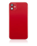 Tapa trasera para iPhone 11 con componentes pequeños pre-instalados (Rojo)