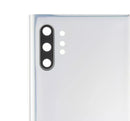 Tapa trasera con lente de camara para Samsung Galaxy Note 10 Plus / 5G (original) (Aura Glow / Plata)