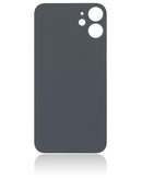 Tapa trasera para iPhone 12 Mini con adhesivo 3M (Agujero grande para camara) (Negro)