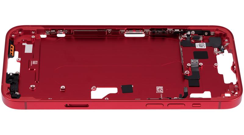 Carcasa intermedia para iPhone 14 Plus con botones de encendido y volumen (Version internacional) (Rojo)