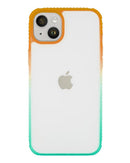 Funda Slim Mattur Nebula para iPhone 14 Plus Turquesa/Naranja 1 PACK