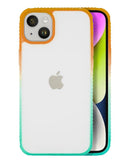 Funda Slim Mattur Nebula para iPhone 14 Plus Turquesa/Naranja 1 PACK