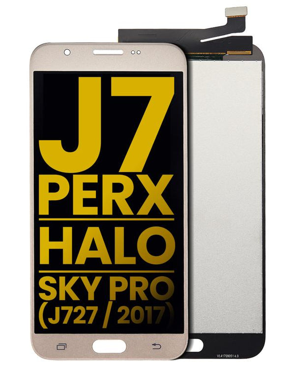 Pantalla LCD para Samsung Galaxy J7 Perx / Halo / Sky Pro (J727 / 2017) (Reacondicionado) (Dorado)