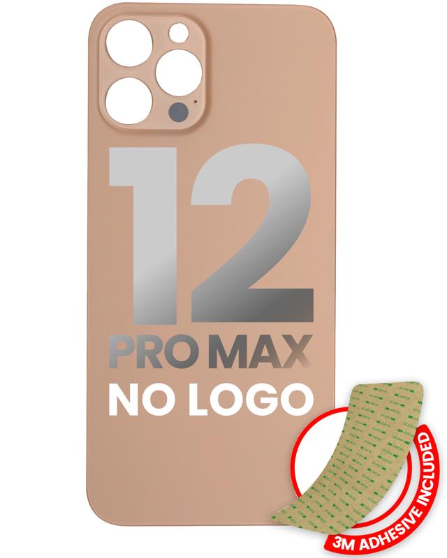 Tapa trasera para iPhone 12 Pro Max con adhesivo 3M (Oro)