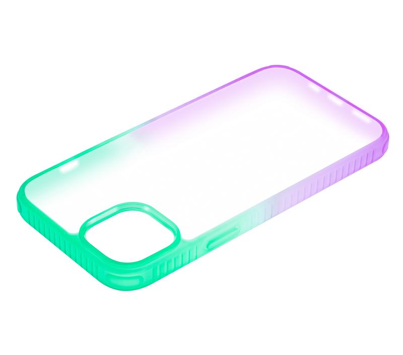 Funda Slim Mate Nebula para iPhone 14 Plus Morado/Verde - Paquete de 1