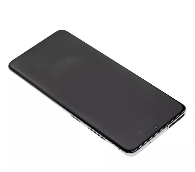 Pantalla OLED con marco para Samsung Galaxy S20 5G (Marco no es para versión Verizon 5G UW) (Original) (Gris cósmico)