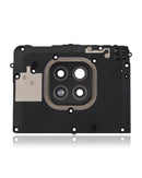 Lente de camara trasera con soporte para Motorola Moto G Power (XT2117 / 2021) (Gris Flash)