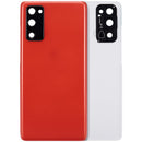 Tapa trasera con lente de camara para Samsung Galaxy S20 FE 5G (Rojo Nube)