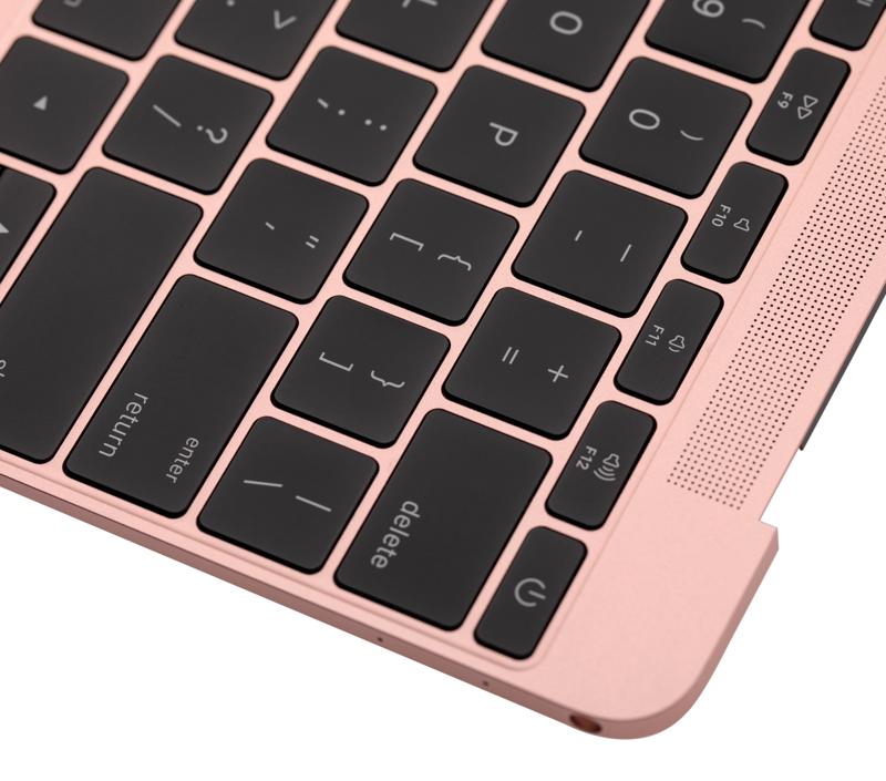 Carcasa superior con teclado y microfono para MacBook Retina 12" A1534 (Principios 2016 / Mediados 2017) (Ingles EE.UU) (Oro Rosa)