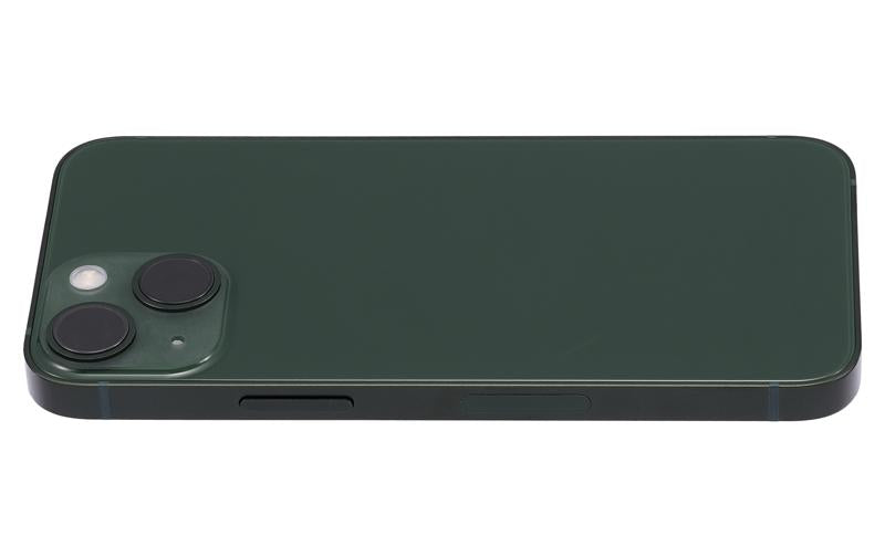 Tapa trasera para iPhone 13 Mini verde con componentes pequeños preinstalados