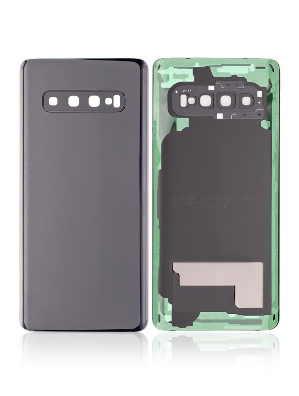 Tapa trasera con lente de camara para Samsung Galaxy S10 (Negro Prisma)