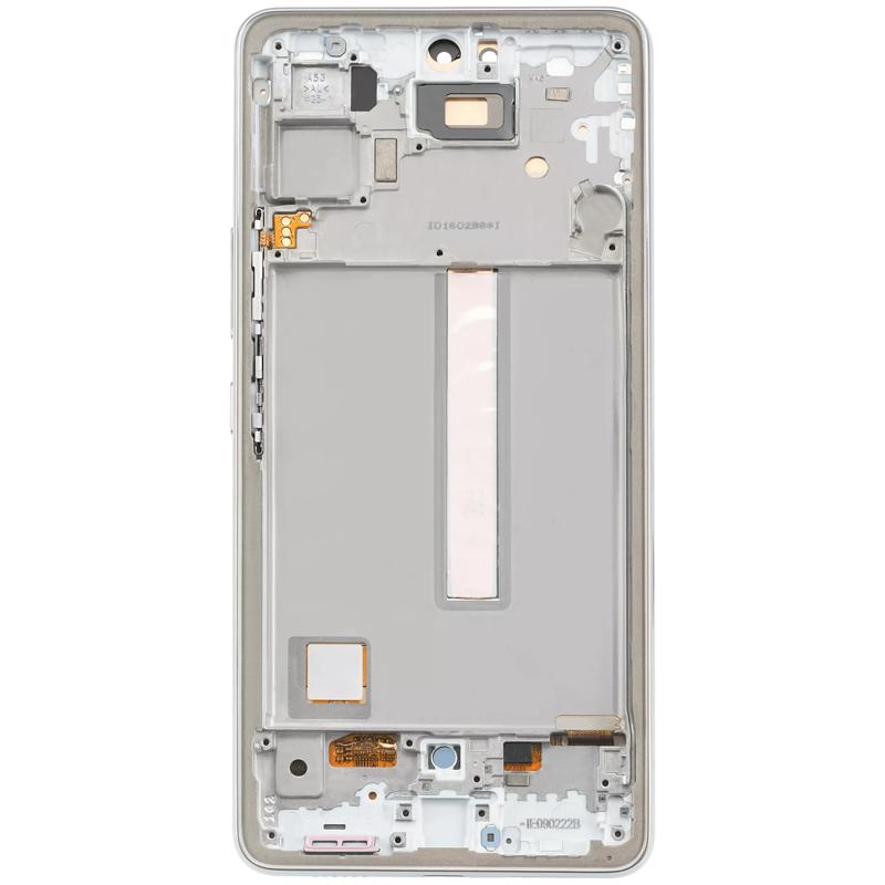 Pantalla OLED con marco para Samsung Galaxy A53 / A53 5G (Blanco)