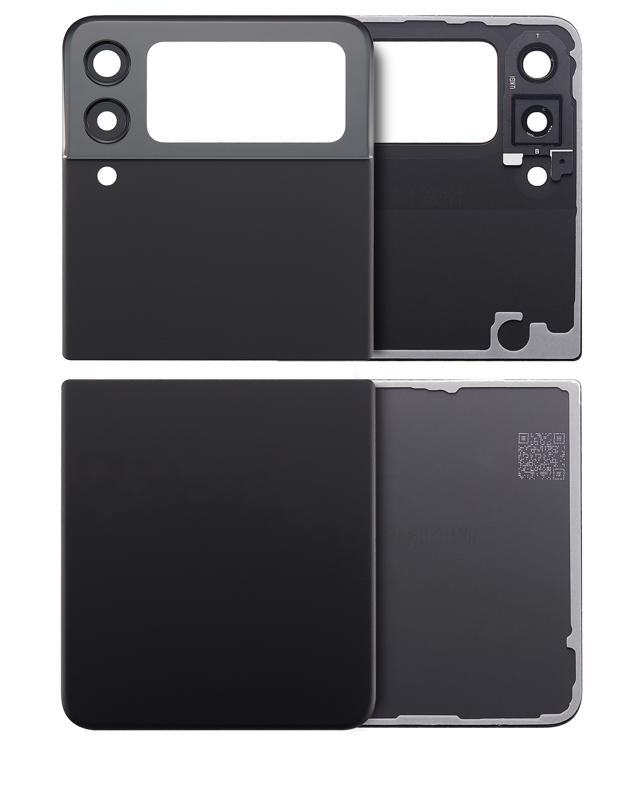 Tapa trasera con lente de camara para Samsung Galaxy Z Flip 3 5G (Negro Fantasma)