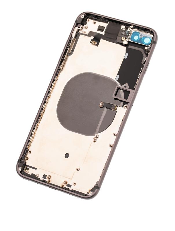 Tapa trasera con componentes pequeños para iPhone 8 Plus (Gris Espacial)