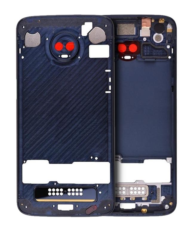 Marco medio original para Motorola Moto Z3 Play (XT1929-3 / 2018) Azul