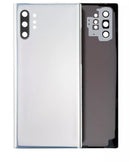 Tapa trasera con lente de camara para Samsung Galaxy Note 10 Plus / 5G (original) (Aura Glow / Plata)