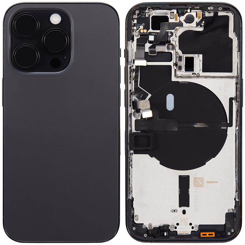 Tapa trasera para iPhone 14 Pro (Version Internacional) (Sin Logo) Negro Espacial