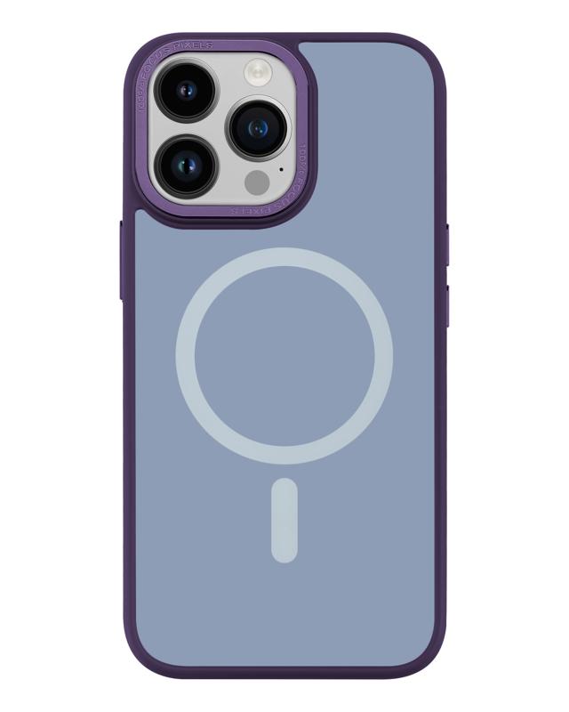 Funda Slim Ruva Luxe para iPhone 14 Pro Max MagSafe Morada 1 PAQUETE