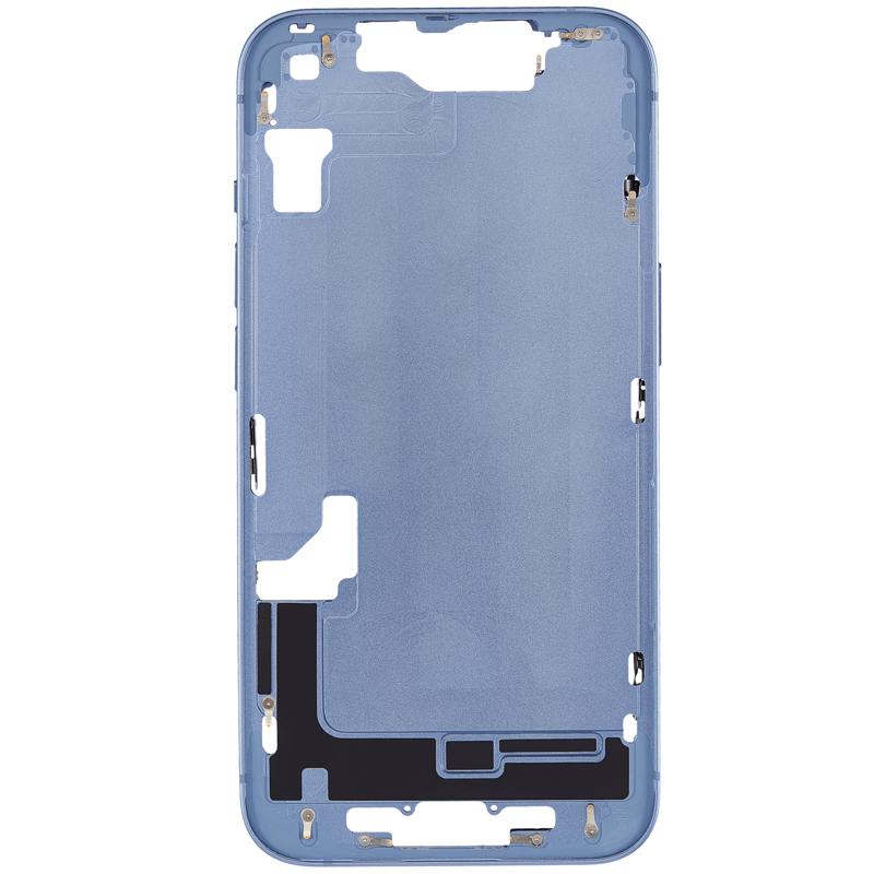 Carcasa intermedia con botones de encendido y volumen para iPhone 14 (Version Internacional) (Azul)