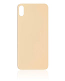 Tapa trasera para iPhone XS Max con adhesivo 3M (Agujero grande para camara) (Dorado)