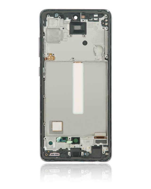 Pantalla LCD con marco para Samsung Galaxy A52 4G (A525 / 2021) (Negro Asombroso)