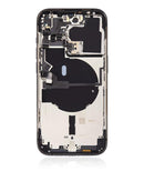 Tapa trasera con componentes pequeños preinstalados para iPhone 14 Pro (Versión EE.UU) (Original Usado: Grado B) (Negro Espacial)