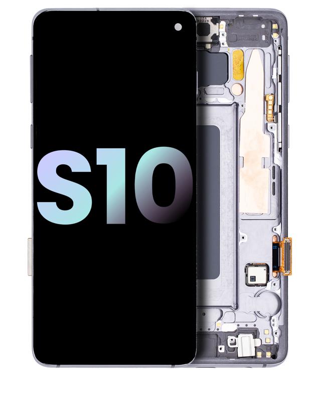 Pantalla OLED para Samsung Galaxy S10 con marco (original) (Prism / Ceramic Black)