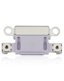 Puerto de carga para iPhone 14 / 14 Plus (Morado) (Paquete de 10)