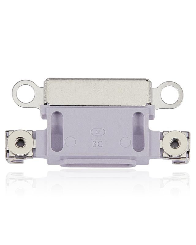 Puerto de carga para iPhone 14 / 14 Plus (Morado) (Paquete de 10)