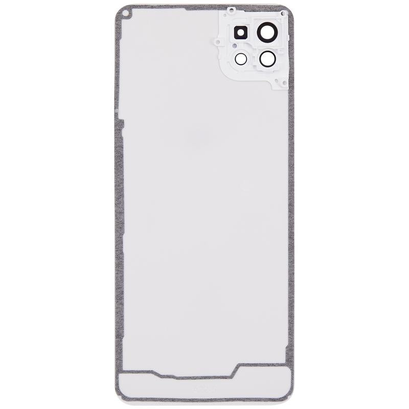 Tapa trasera con lente de camara para Samsung Galaxy A22 5G (Blanco)