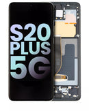 Pantalla OLED para Samsung Galaxy S20 Plus 5G con marco (Original) (Gris Cosmic)