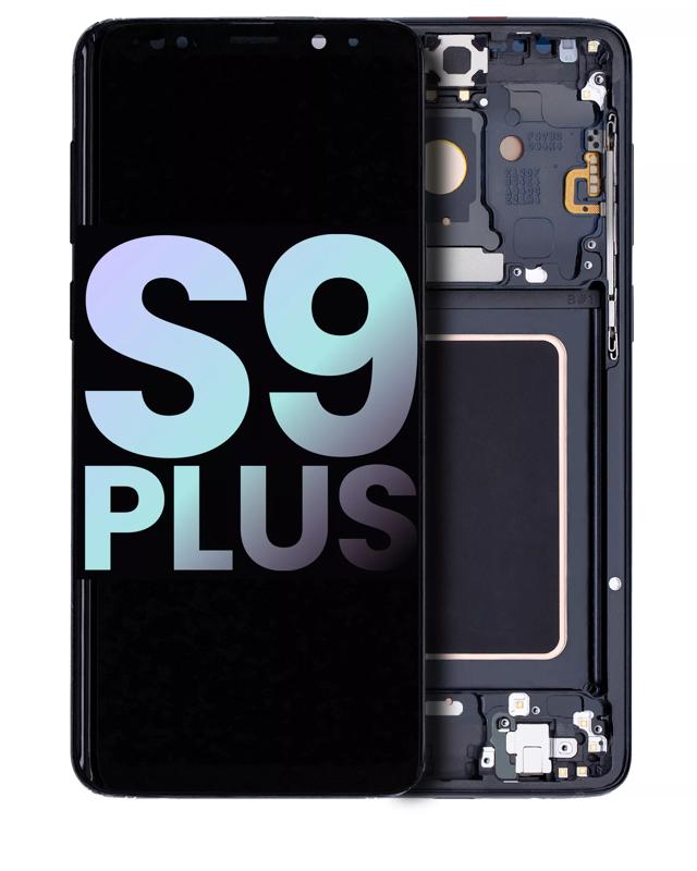 Pantalla OLED para Samsung Galaxy S9 Plus con marco (Original) (Negro Medianoche)