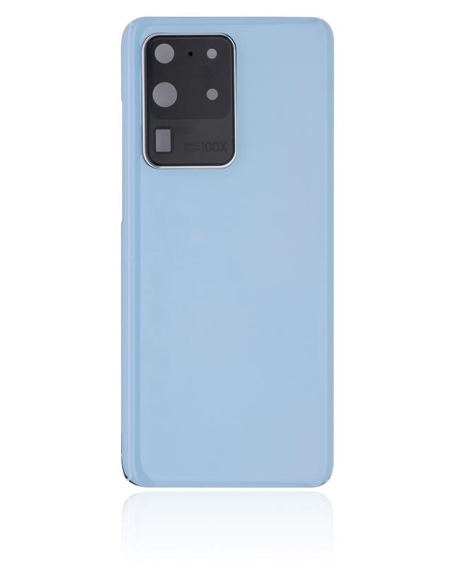 Tapa trasera con lente de camara para Samsung Galaxy S20 Ultra (Azul)