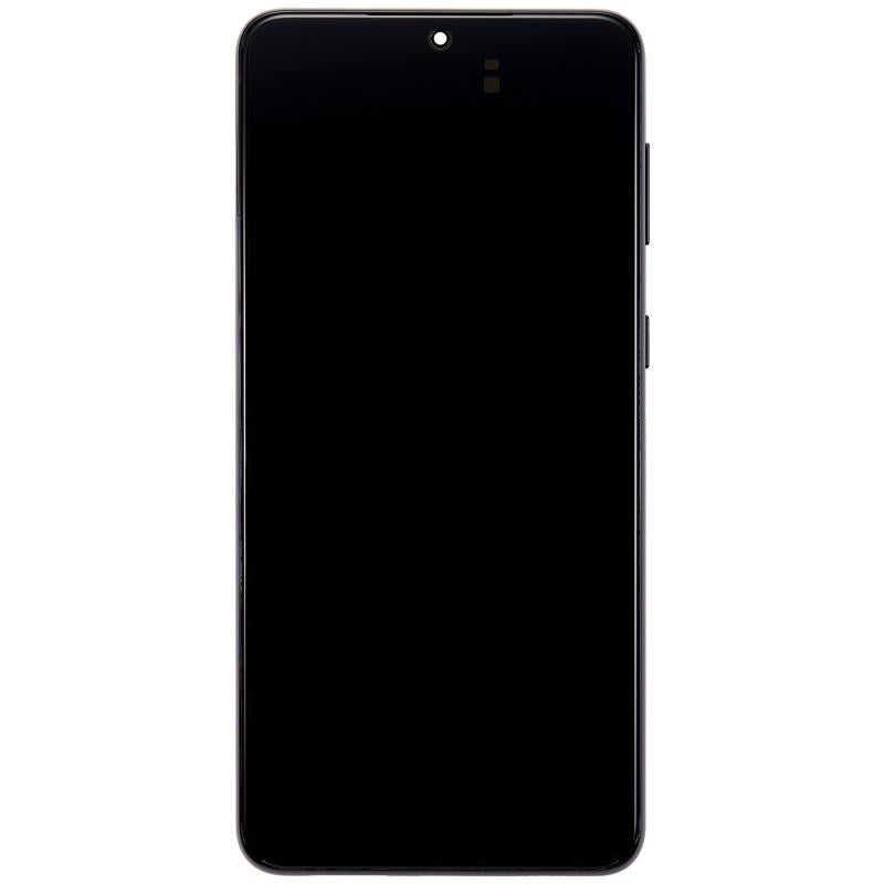 Pantalla OLED para Samsung Galaxy S21 Plus 5G con marco (Negro Fantasma)