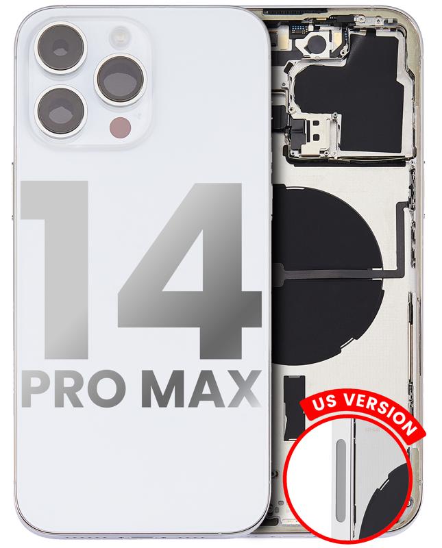 Tapa trasera para iPhone 14 Pro Max con partes pequenas pre-instaladas