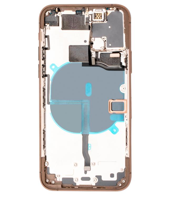 Tapa trasera para iPhone 11 Pro con componentes pequenos pre-instalados (Usado, Original, Grado B) (Dorado)