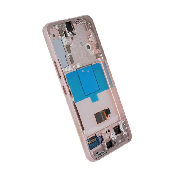 Pantalla OLED con marco para Samsung Galaxy S22 5G (Reacondicionado) (Oro rosa)