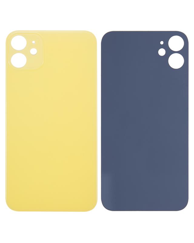 Tapa trasera para iPhone 11 con adhesivo 3M (Amarillo)