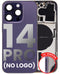 Tapa trasera para iPhone 14 Pro pre-instalada (Version EE.UU) (Sin logo) (Morado oscuro)